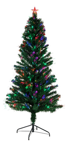 Árbol Navidad Artificial 1.80 M Iluminado Pino Frondoso Color Verde