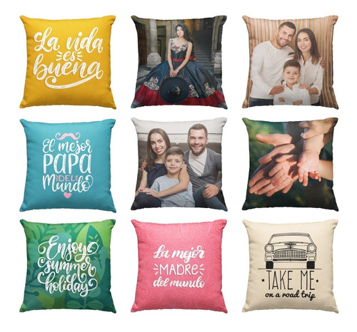 1 Cojin Almohada Personalizadas Con Tus Fotos 