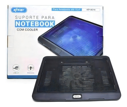 Suporte Para Notebook Com Cooler Base Alumínio E Inclinação