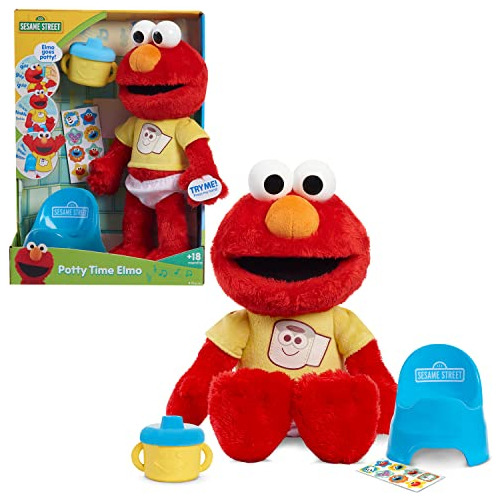 Elmo De Sesame Street Hora Del Baño Peluche Sostenible...