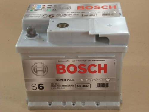 Bateria Auto S6 48d 12x48 Derecha Bosch Nafta Diesel Gnc