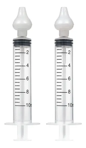 Kit 2 Seringas Lavagem Higienização Nasal Bico Silicone - foto 1