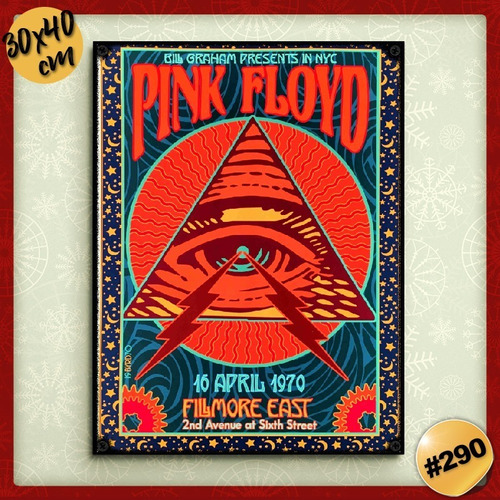 Imagen 1 de 2 de #290 - Cuadro Vintage 30 X 40 - Pink Floyd - Rock - Poster
