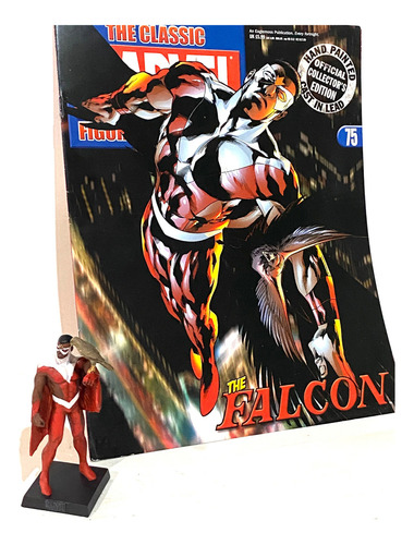 Eaglemoss Marvel Falcon #75 Plomo Importado + Revista