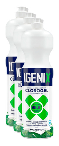 Clorogel Igenix - 900 Ml - Distintos Aromas - Pack 3 Unid