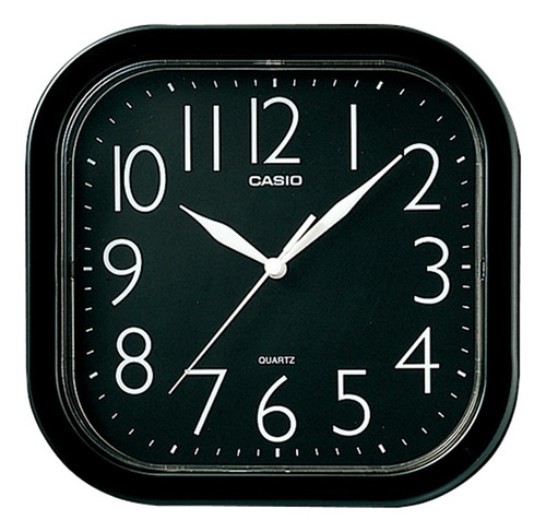 Reloj De Pared Analógico Casio Iq-02s-1df Con Diseño Cuadrado 