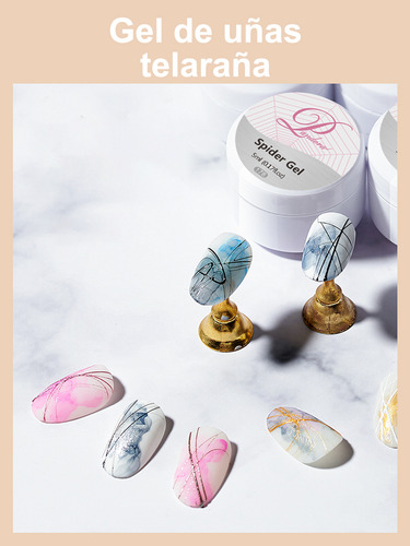 Pandora Spider Gel Uñas Decoracion, 5ml*12