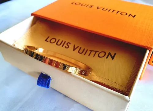 Pulseira Louis Vuitton Gold Nanogram Gold hardware Banhado a ouro  ref.909642 - Joli Closet