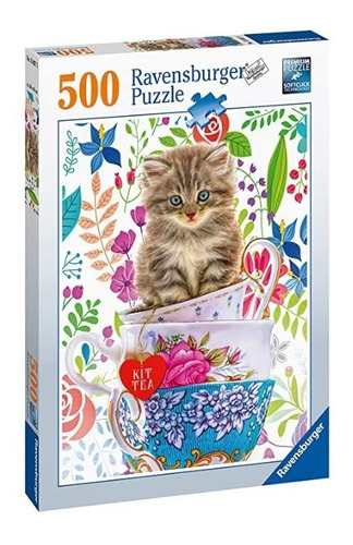 Gatito Sobre Tazas Rompecabezas Ravensburger 500 P Kitten