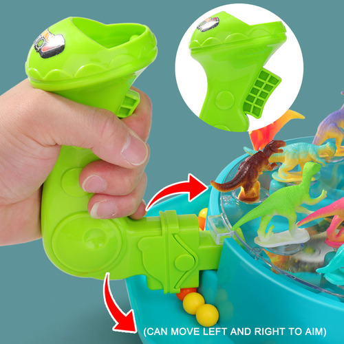 Catapult Pill Toys Desktop Dinosaur Against Catapult Machine