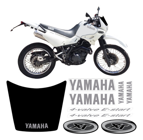 Kit Adesivos Yamaha Xt600 E 2003 À 2004 Branca 10605