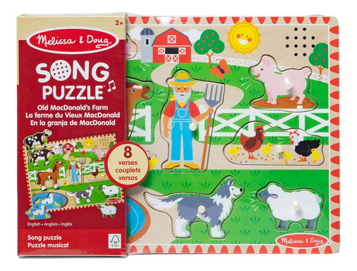 Quebra Cabeça Com Som Fazenda Old Macdonald - Melissa & Doug