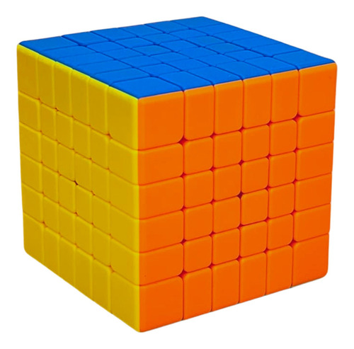 Cubo Mágico Profissional 6x6x6 Estrutura Colorido