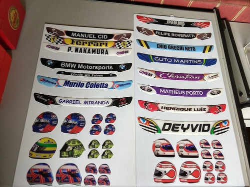 Adesivos Personalizado Resinados P/ Viseira Capacete, Kart, 