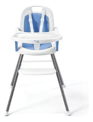 Cadeira Alimentacao Portatil Refeição Bebe Cadeirinha Azul