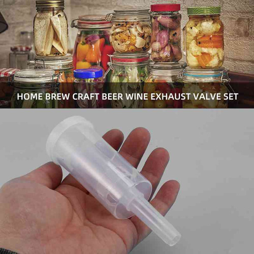 // Juego Airlock Para Fermentación, 20 Ojales De Silicona Y