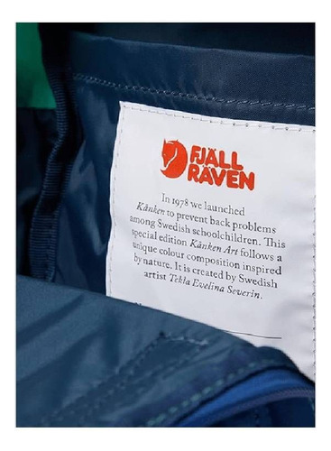 Bolsa Fjällräven Kånken Sling Azul/verde