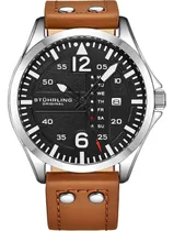 Comprar Stuhrling Reloj De Cuero Para Hombre - Reloj De Aviación, Dí