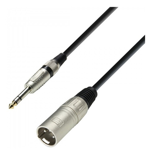 Imagen 1 de 3 de Adam Hall K3bmv0600 Cable Xlr Macho A Jack 6,3 Plug St 6met