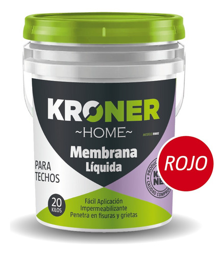  Membrana Líquida Kroner Home Premium Elástica 20 Kg Techos