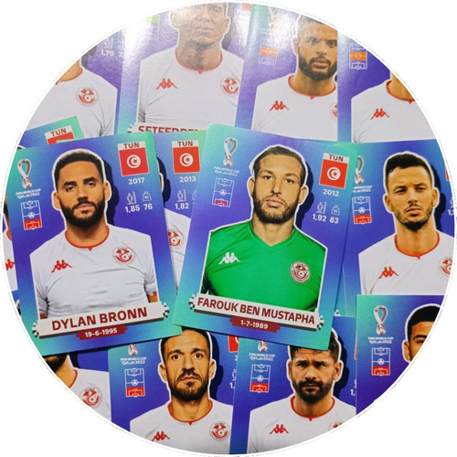 Tunez - Lamina Original Álbum Mundial Qatar 2022
