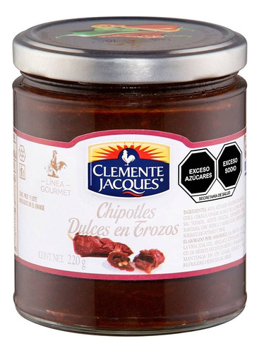 Chiles Chipotles Clemente Jacques Dulces En Trozos 220 G