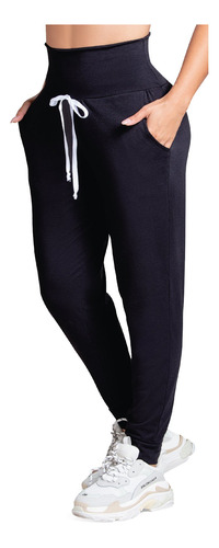 Pantalón Sudadera Para Mujer Negro Mp