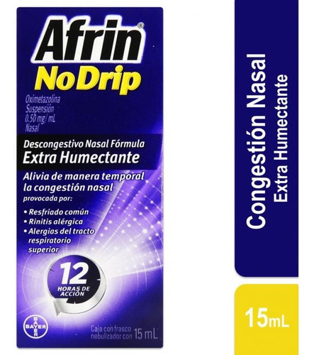 Afrin No Drip Caja Con Frasco De 15 Ml