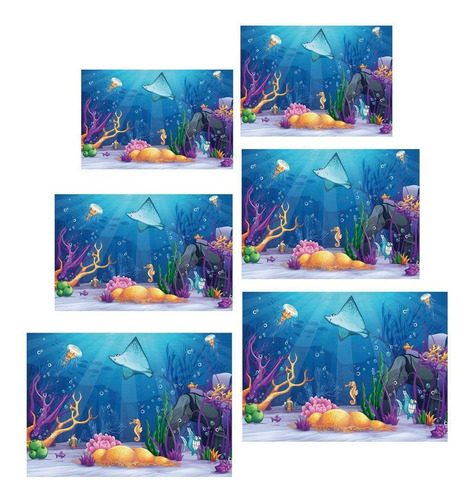 Adesivo De Papel De Parede Do Tanque De Peixes Xs