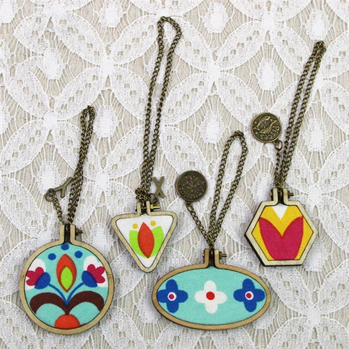 Pequeño Aro De Bordado Diy Colgante De Mini 16 Piezas