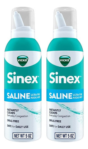 Vicks Sinex, Spray Nasal Salino, Uso Diario, Niebla Nasal 