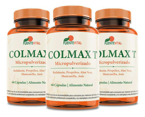 Colon T  Detox Natural  Irritación Inflamación  - Oferta X 3