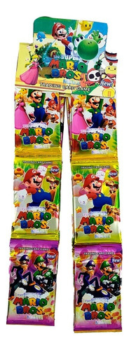 6 Sobres Tarjetas Marios Bros Colección Peach Luigi Juego