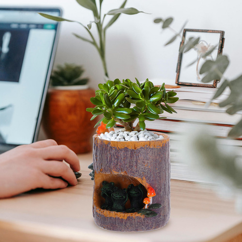 Maceta Con Forma De Sedum Con Forma De Flor Verde, Maceta Pa