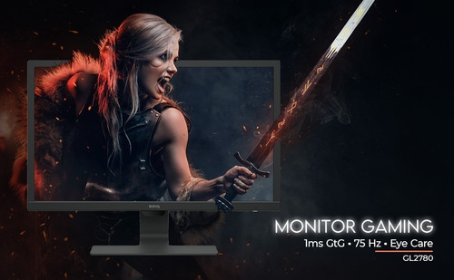 Monitor Gamer Benq Gl2780 De 27 Pulgadas 75 Hz Full Hd 1080p Color Negro