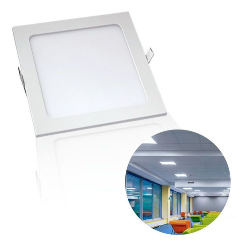 Luminária De Embutir Led Branco 18w R2773