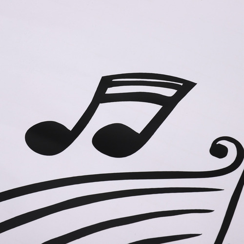Adhesivo De Pared Con Notas Musicales Para Micrófono, Notas