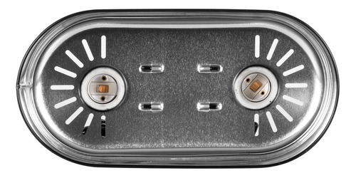 Reptizoo Lámpara Doble Domo, 150 W X 2, Doble Apagador Metal