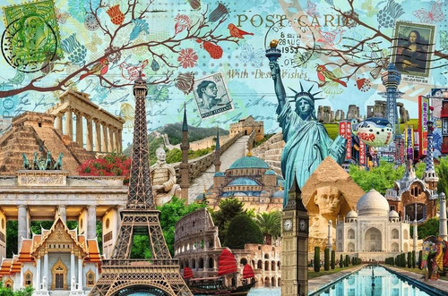 Puzzle  Collage De La Gran Ciudad 5000 Pcs- Ravensburger