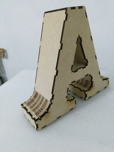 Letras 3d En Mdf Corte Láser Boda Bautizo Regalo
