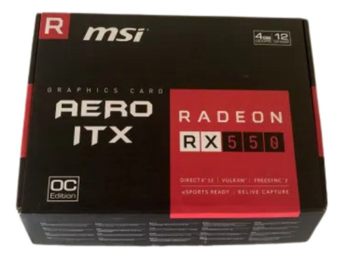 Radeon Rx550 Tarjeta De Vídeo 4 Gb