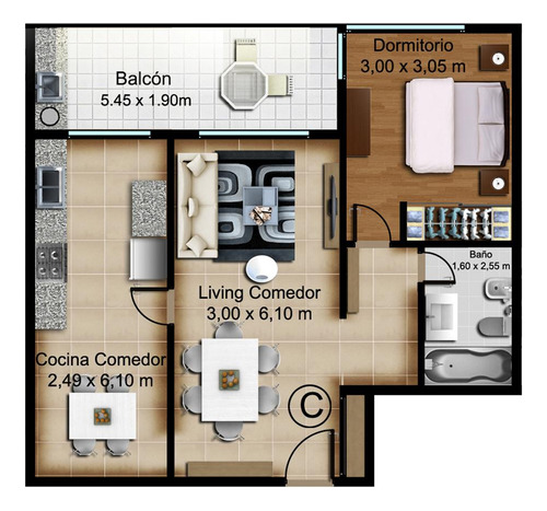Departamento - Ramos Mejia Norte