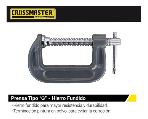 Prensa Tipo G 203 Mm Hierro Fundido Crossmaster 9937148