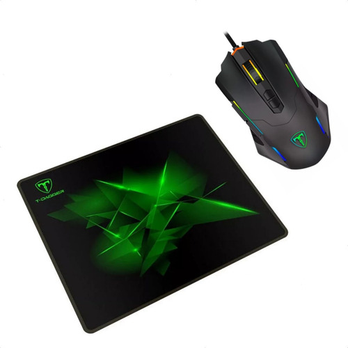 Combo Mouse Tdagger T-tgm206 Beifadier + Padmouse Geometry M