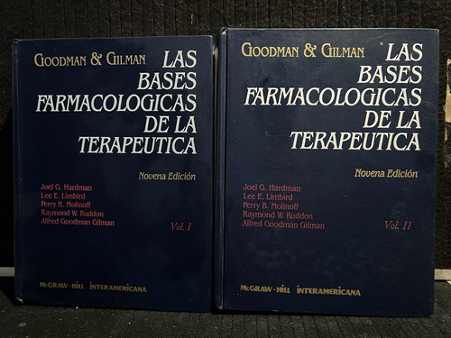 Las Bases Farmacologicas De La Terapeutica (2 Tomos), 9a Ed.