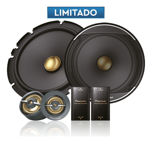 Set De Medios Pioneer Ts-a1608c8 2 Vias 6.5 PuLG 80 W Rms