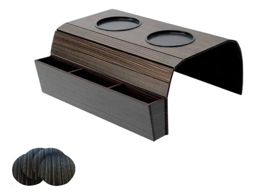 Apoyavaso Posavaso Con Porta Control Remoto Sillón Sofá Control Tabaco