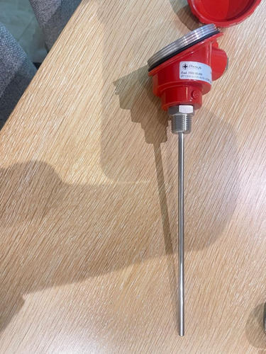 Sensor Temperatura Pt100 Con Cabezote 6mm X 5/20 Cmts