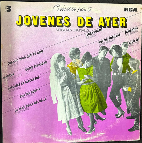 Disco Vinilo De Época Música Para Los Jóvenes De Ayer V3