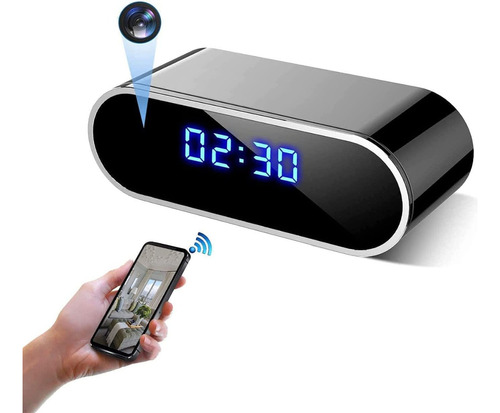 Reloj Camara Espia Despertador Wifi P2p Ip Max 32gb Fullhd Lente Sony App Android Y iPhone Video 24/7  Gogo Electronics